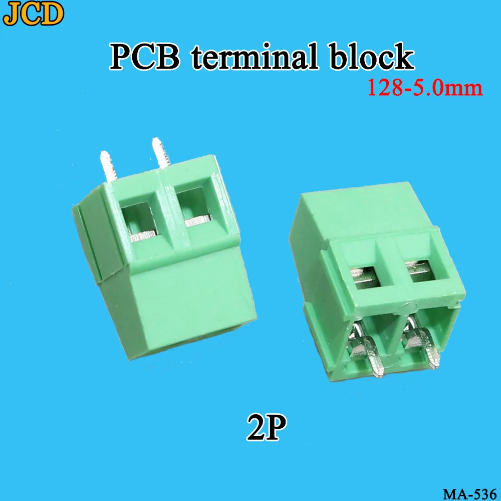 JCD 10 шт./лот клеммы KF128-5.0-2P 3P 300 В 10A винт 2Pin 3pin 5 0 мм прямой контактный PCB клеммный