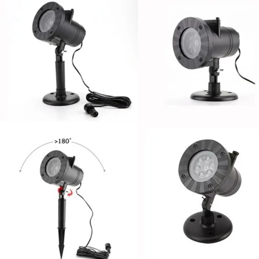 Светодиодный лазерный проектор в виде снежинки светильник для дискотеки