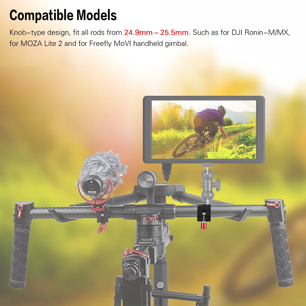 25 мм стержневой зажим держатель светильник Стенд кронштейн с 1/4 &quot3/8&quot крепежные