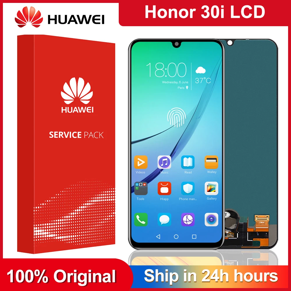 

6.3"Original For HONOR 30i LCD display+Touch Screen Digitizer Display Assembly Replacement For Huawei Honor 30i LRA-LX1 Display