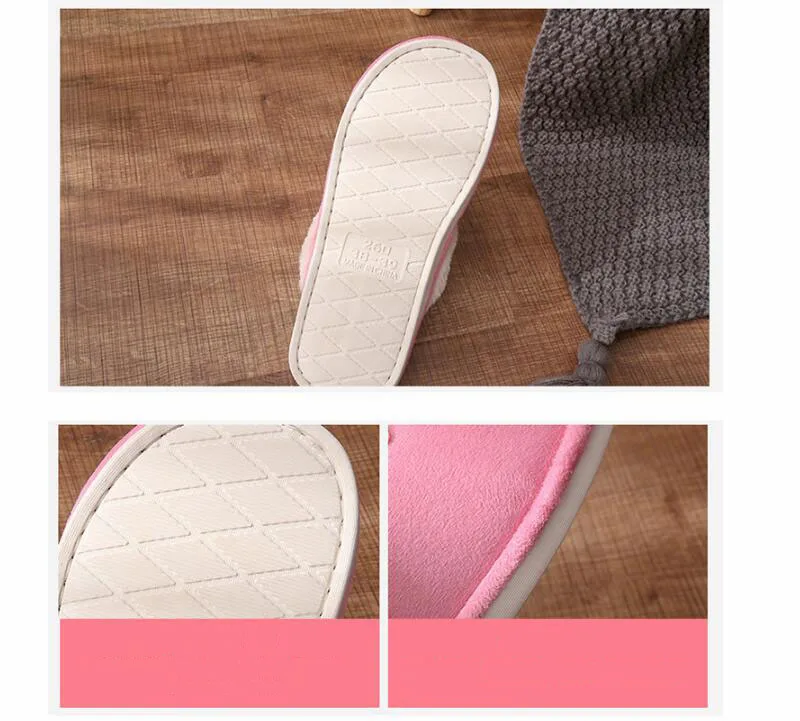 Женские домашние тапочки Сезон Зима Теплые зимние ботинки на плюше удобные