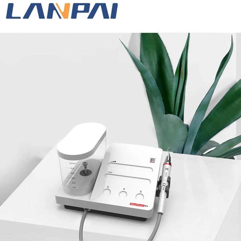 Lanpai Dental Ultrasonic Scaler  Multi-Function Scaler for Teeth Maxpiezo 7+ (EMS Adaptation) With Free Work Tips And LED Light