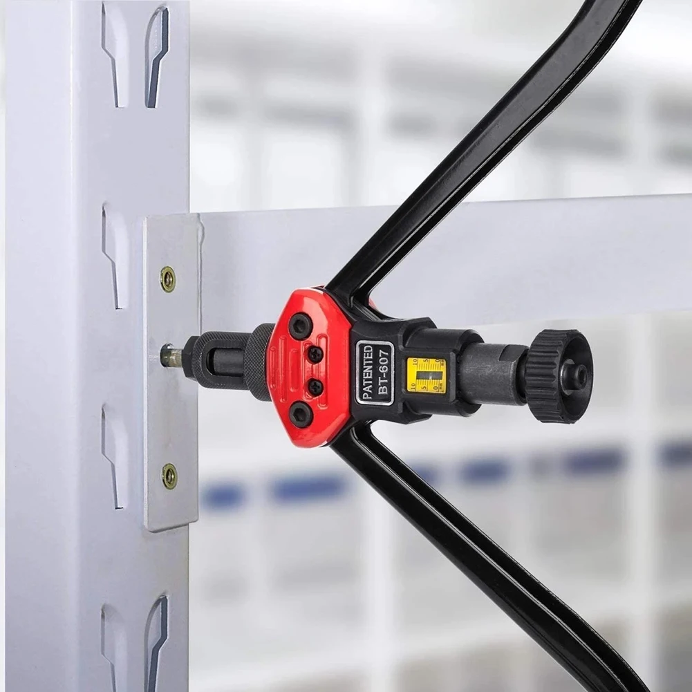 

Easy Automatic Rivet Tool Set Manual Riveting Tool Pull Cap Heavy Duty Hand Riveter PLDI889