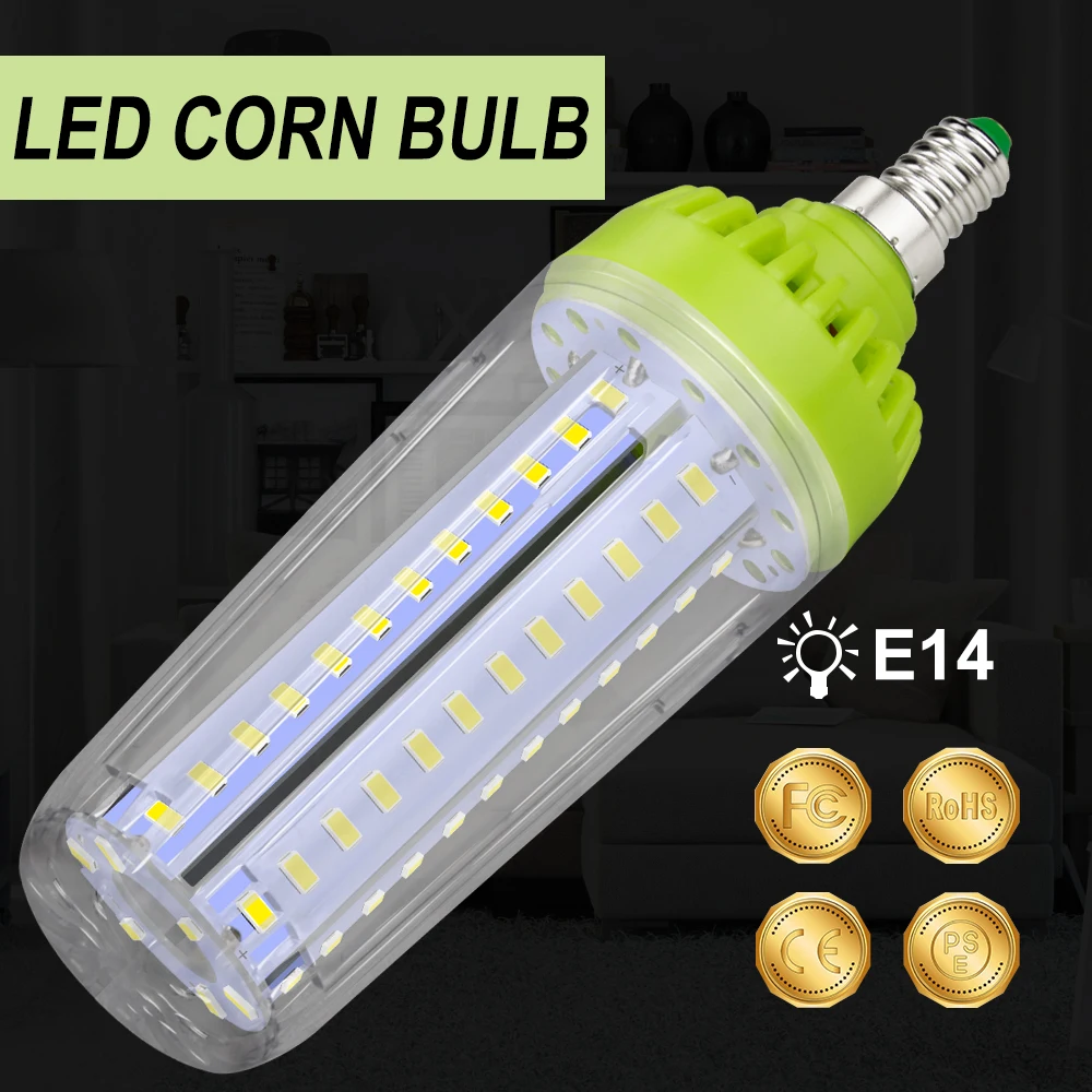 

E27 Corn Lamp 220V LED Light E14 Spot Bulb 10W 15W 20W LED Light Indoor No Flicker Bombilla 110V Bedroom Ampoule For Home 5736