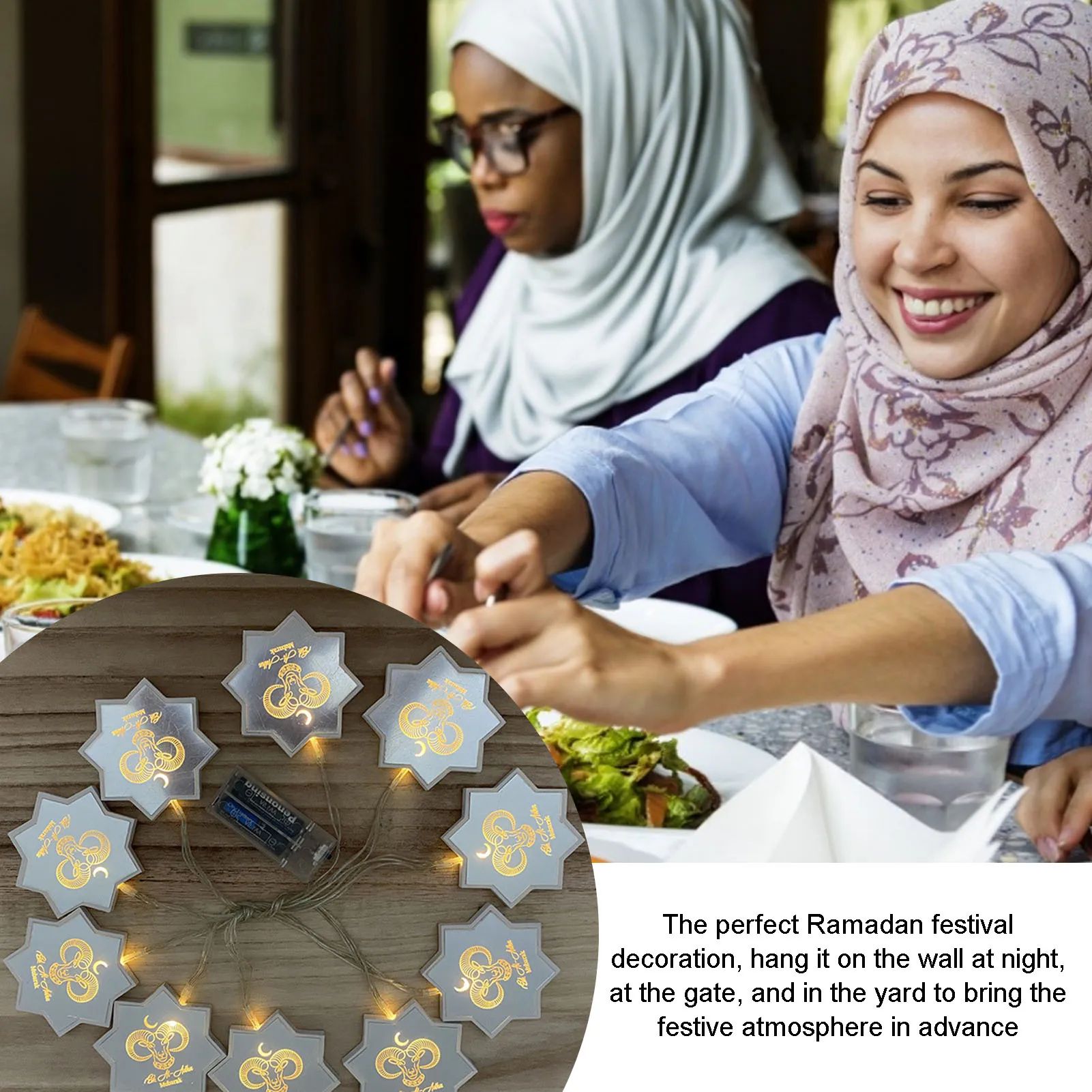 

Eid Mubarak Led Light String Eid Al Adha Sheep Series Light String Decorative String Light Ramadan Muslim Festival Lamp Ramadan