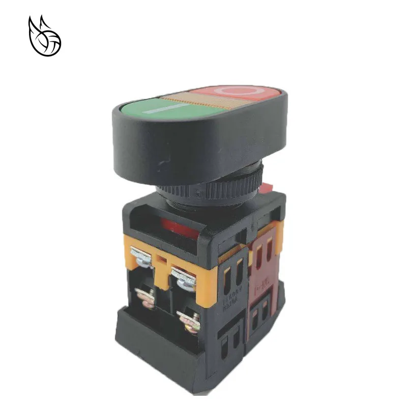 Автосброс желтый индикатор двойной кнопочный переключатель 10A AC220V|Выключатели| |