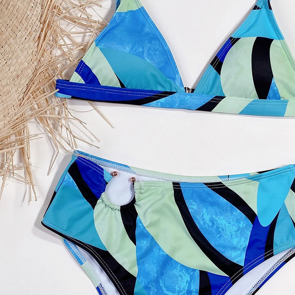 

Bikini 2021 Women's Swimwear Female Swimsuit High Waist Bikinis Set Summer Beach Bathe Swimming for Bathing Suit Women biquini