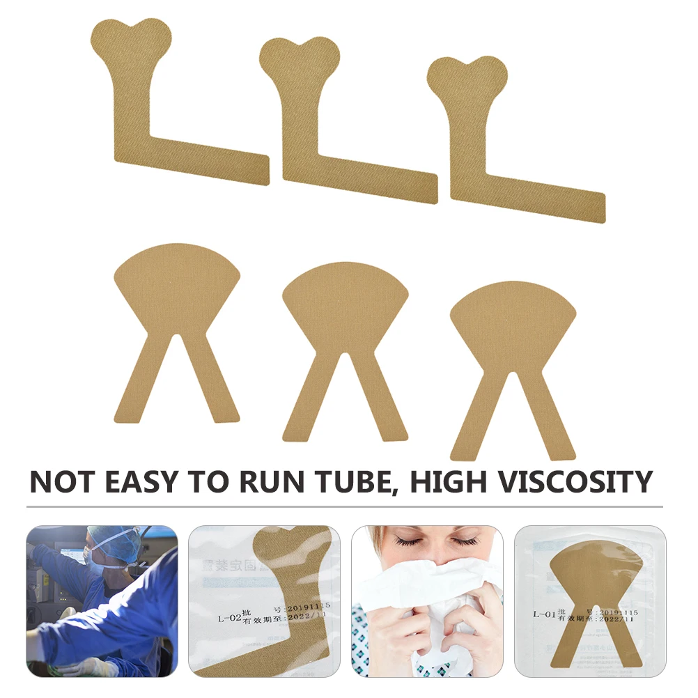 6 шт. фиксированная наклейка для носа практичная клейкая лента катетер фиксации