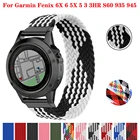 Ремешок для часов Garmin Fenix 6 6X Pro 5X 5 Plus 3 3HR 935 945 S60, Нейлоновый, 26 мм
