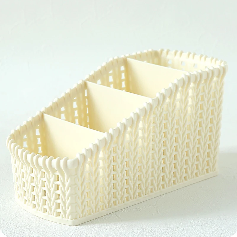 Storage Plastic Basket Kitchen Box Bin Cloth Container Home Laundry Organizer Desktop L9 #2 | Дом и сад