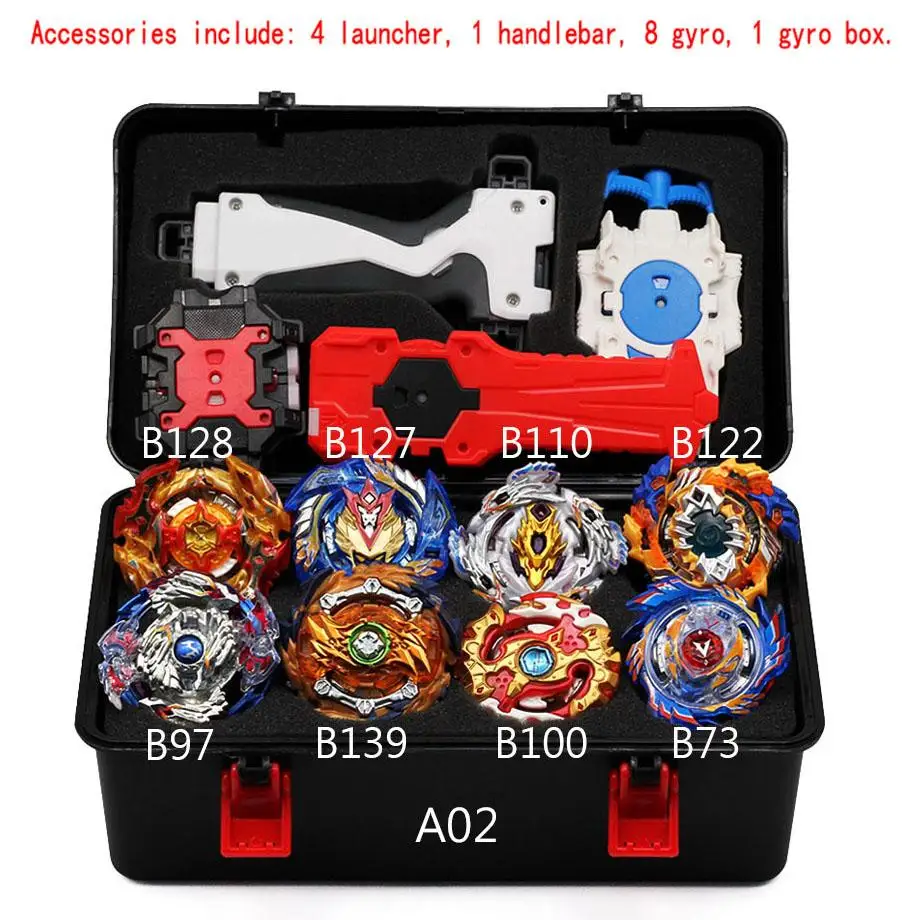 Beyblade Burst B-150 Bey Blade игрушка из металла Funsion Bayblade набор коробка для хранения с ручкой пусковая пластиковая коробка игрушки Рождественский подарок