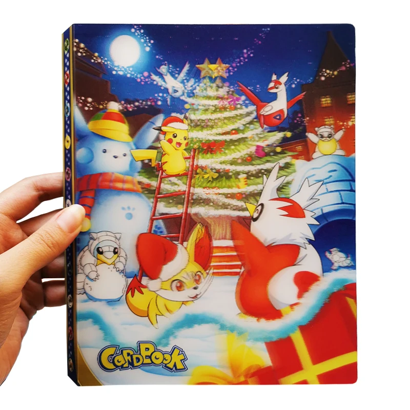 240PCS 3D Pokemon Cards Album Anime Book Cartoon TAKARA TOMY Game Card VMAX GX EX Holder Collection Folder Toy Christmas Gift | Игрушки и