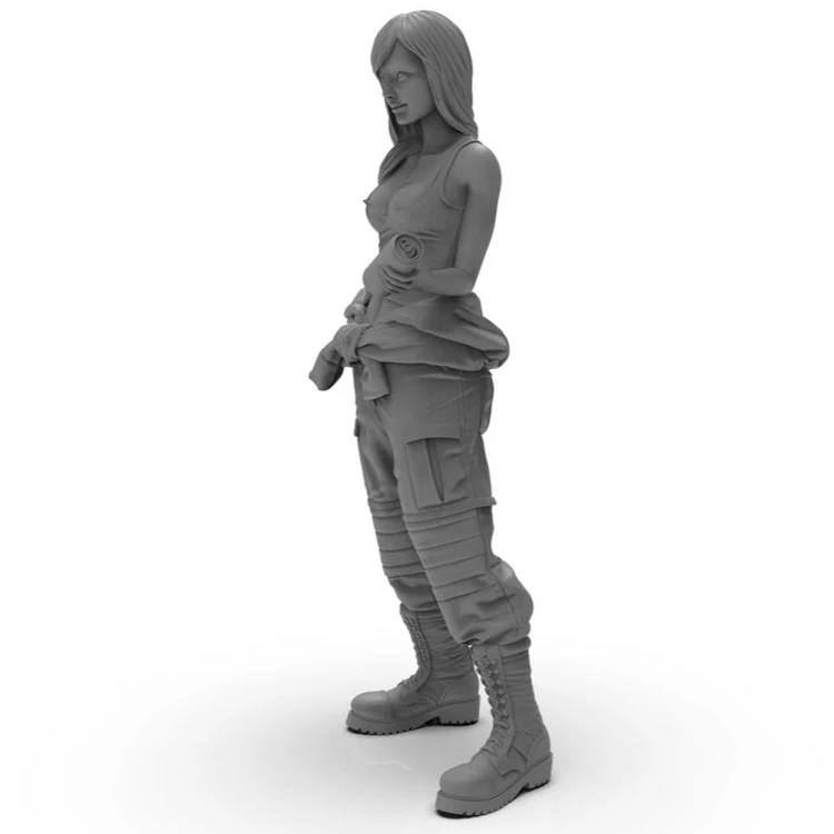 1/35 шкала resin смола фигура девушка в коллекции действий фигурка