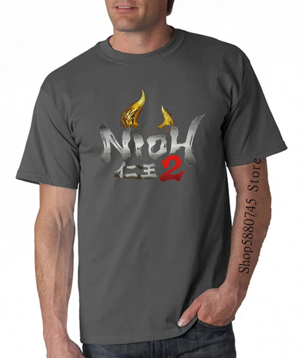Nioh 2 Ao So Mi Hanh Dong Nhap it Nhat Ban Chu De Ps4 Thun huhuhuhuhuhung Mau Den Xs3Xl футболка|Мужские футболки| |