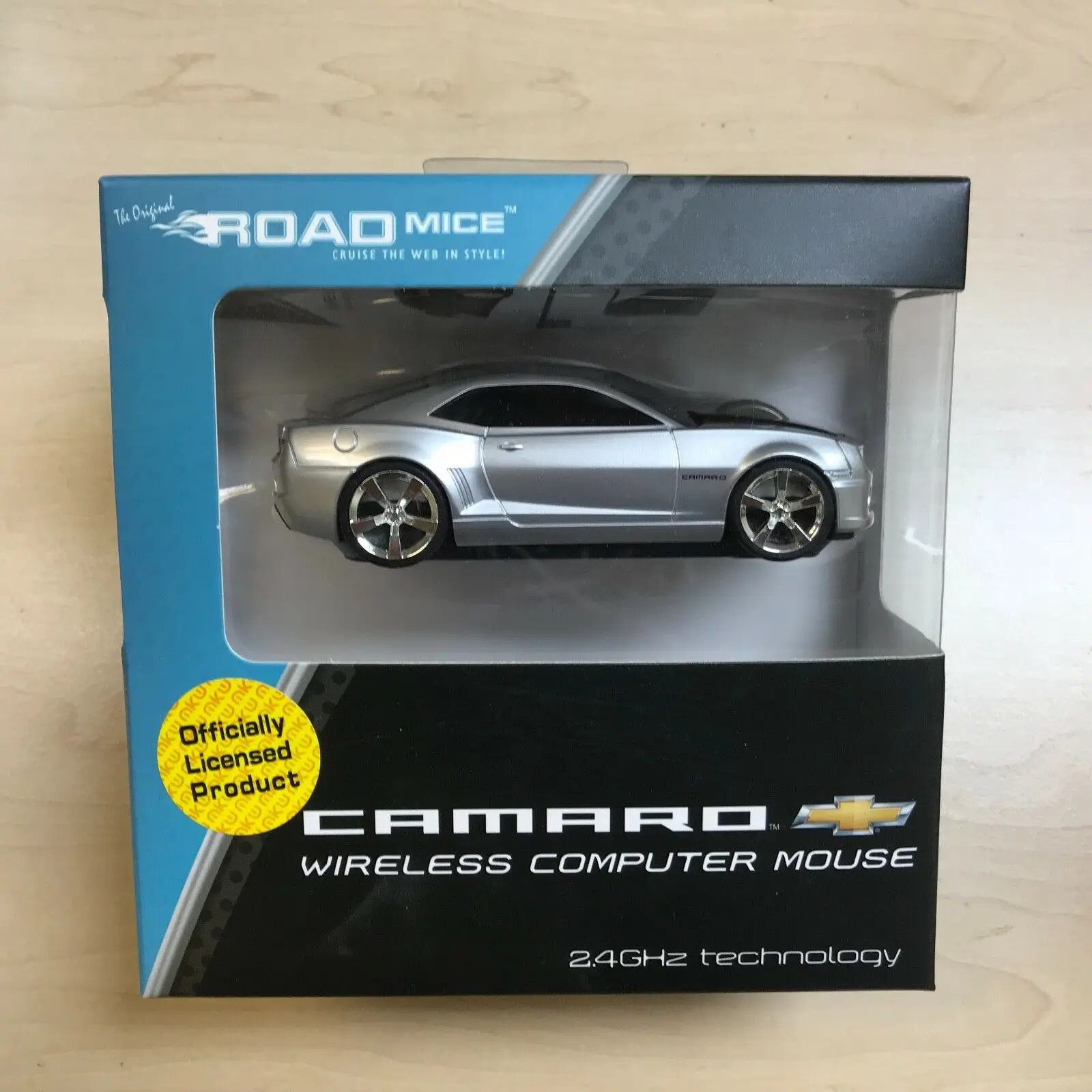 

Camaro Автомобильная беспроводная мышь Серебряный идеальный подарок-высококачественный Официальный Лицензированный