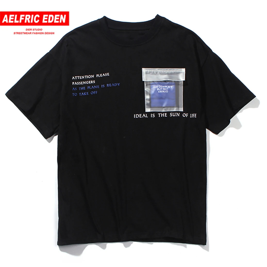 Aelfric Eden японский стиль прозрачный карман с буквенным принтом повседневные
