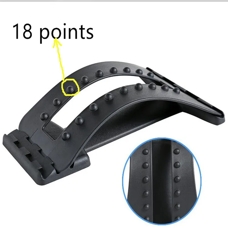Back Massage Magic Stretcher Fitness Equipment Stretch Relax Mate Stretcher Lumbar Support Spine Pain Relief Chiropractic
