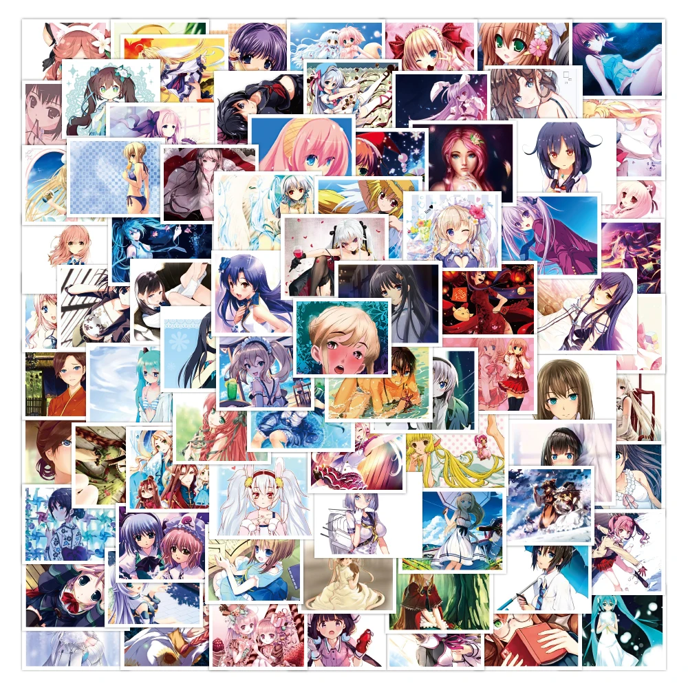 

50PCS Beautiful Girl Stickers Sexy Charming Cartoon Comics Refrigerator Mobile Phone Skateboard Car Table Luggage Waterproof Toy