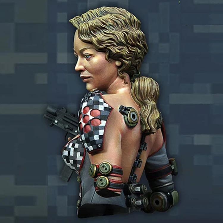 Комплект бюста из смолы в сборе 1/12 Женский воин|Наборы для сборки моделей| |