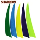 Стрелы для стрельбы из лука 4 дюйма, 50 шт., перья ручной работы, натуральные однотонные оперения, лопасти для стрел, инструмент для рукоделия, аксессуары для охоты и стрельбы