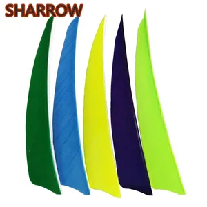 Стрелы для стрельбы из лука 4 дюйма, 50 шт., перья ручной работы, натуральные однотонные оперения, лопасти для стрел, инструмент для рукоделия, аксессуары для охоты и стрельбы