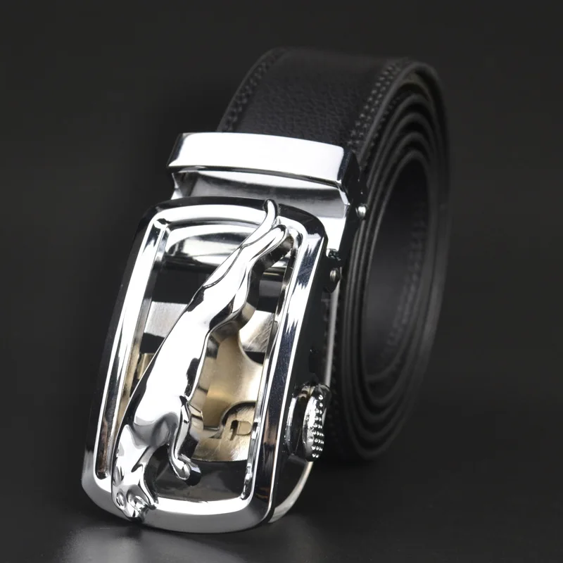Мужской ремень из натуральной кожи с автоматической пряжкой сплава|belt high quality|male