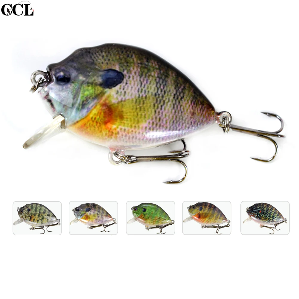

CCLTBA Panfish Bait Fishing Tackle 6cm 14.5g Sinking Rattle Crankbait Artificial Swimbait Lures