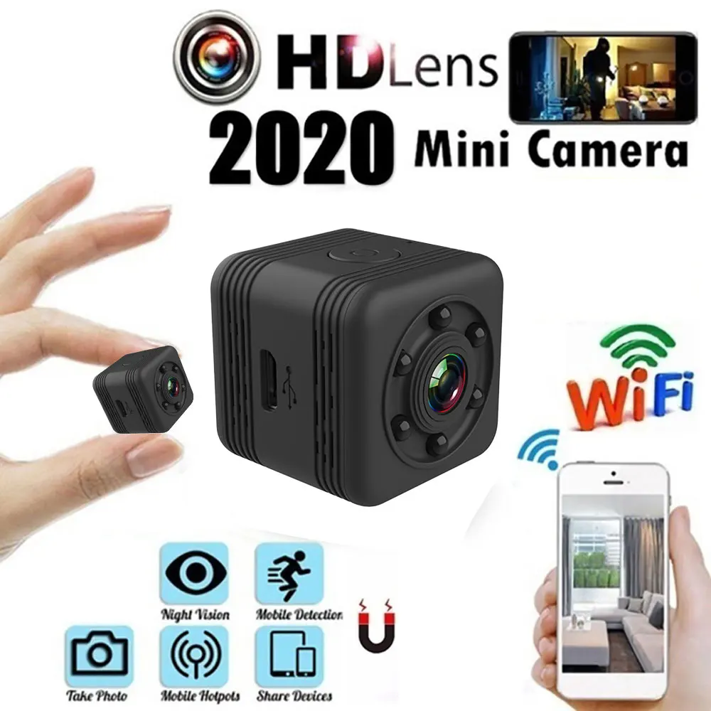 

SQ29 Mini IP Camera HD WiFi Safety Night Vision Waterproof Video Camcorder DVR Magnetic Suction Camera Aerial Photography Camera