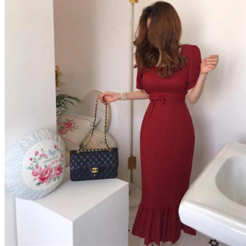 Новинка 2020 женские весенние летние хлопковые льняные Элегантные платья на