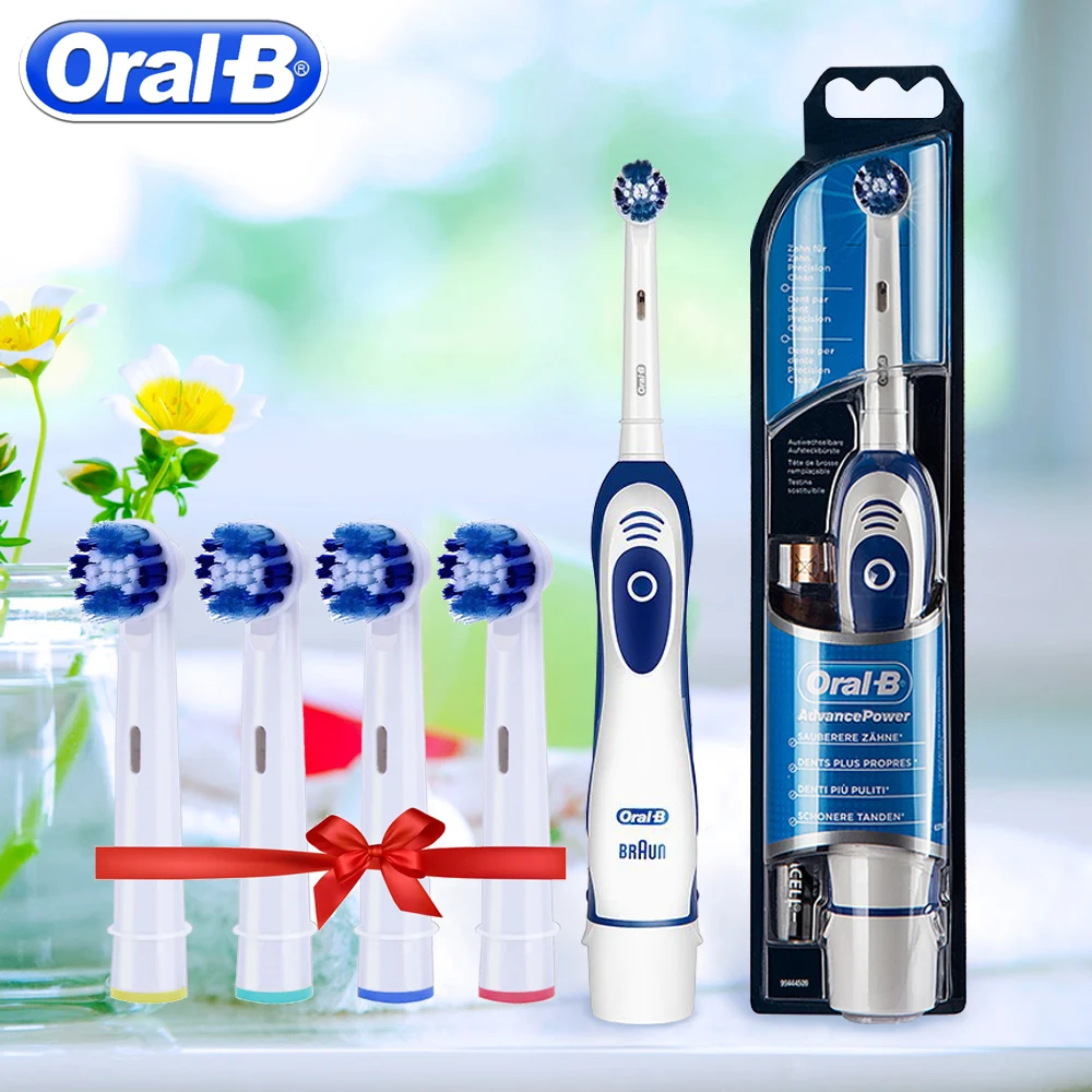 Электрическая зубная щетка Oral B Sonic отбеливающая без аккумулятора на батарейках