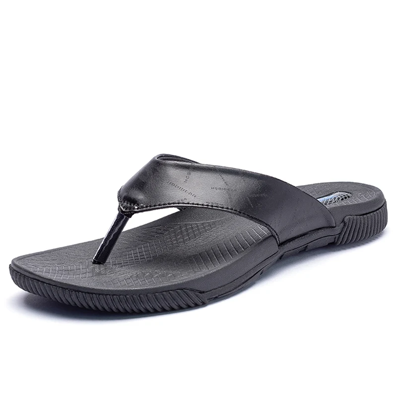 Большие размеры 40-46 модные мужские вьетнамки летние шлепанцы высококачественные