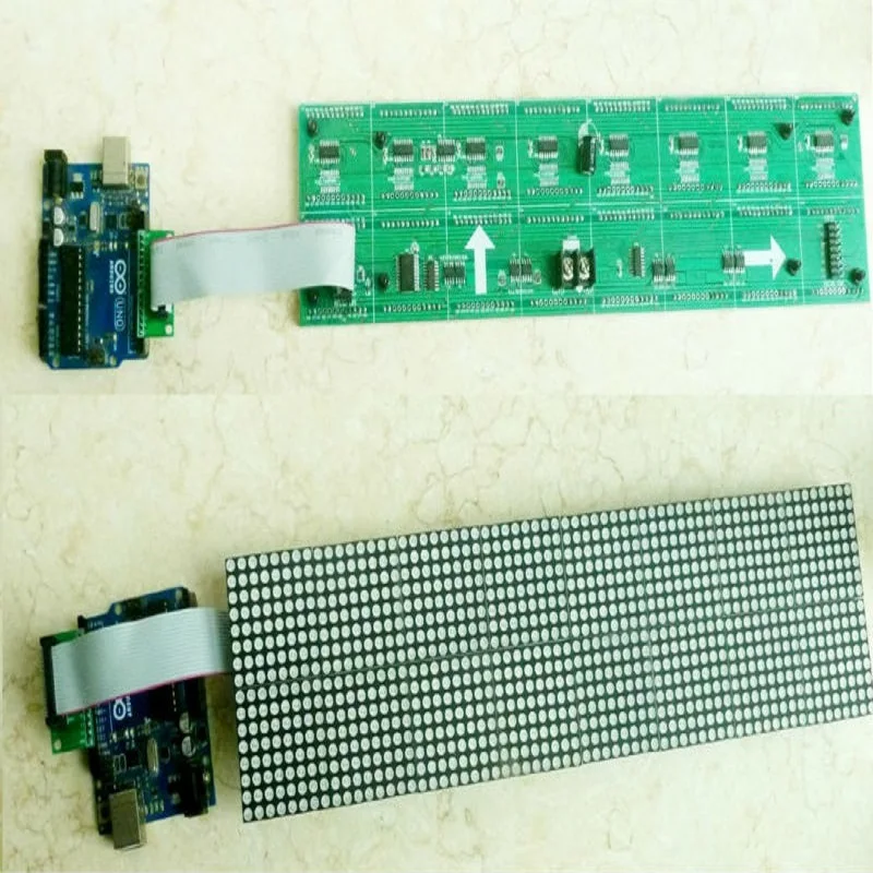 Снабженная платой UNO MEGA2560 светодиодная точечная матрица 64x16 для Arduino AVR MCU для самостоятельной сборки, световая неоновая яркая вывеска в виде рождественских подарков