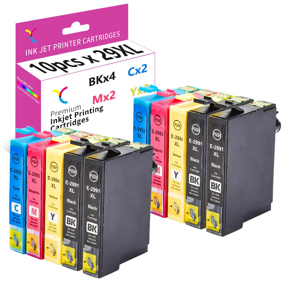 Картриджи YC совместимые с картриджами 29XL для Epson XP-245 XP-235 XP-247 XP-255 XP-345 XP-332 XP-342 XP352 XP432