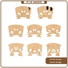 AA Класс выбранный клен мост 44 скрипкаскрипка мост в стиле барокко Стиль эбеновая инкрустация скрипки Струны для скрипки Запчасти аксессуары