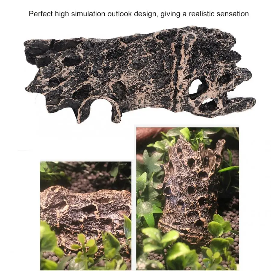 Украшение для террариума имитация смолы аквариумные и террариумные пещера
