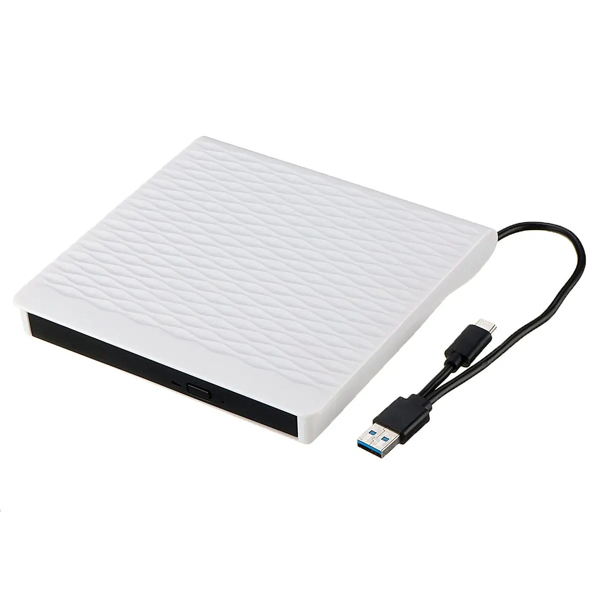 Black Тип C USB 3,0 внешний CD DVD привод Оптический привод для ноутбука Настольный Windows портативный тонкий DVD-RW проигрыватель - Цвет: Black