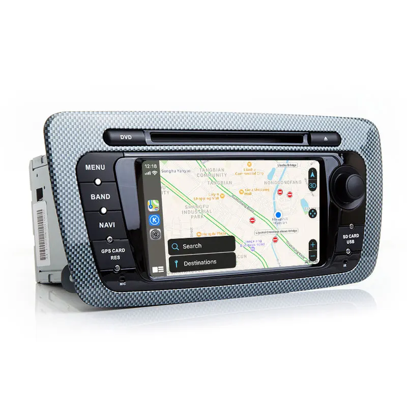 Android 9 0 Авторадио встроенный CarPlay GPS-навигатор совместимый с Seat Ibiza 6J MK4 SportCoupe Ecomotive