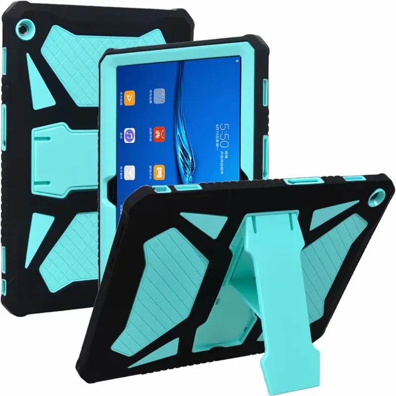 

ShockProof Silicon + PC Hard Stand Back Case for Huawei MediaPad T3 10 Tablet Cover for AGS-L09 AGS-L03 AGS-W09 9.6 Inch + Pen