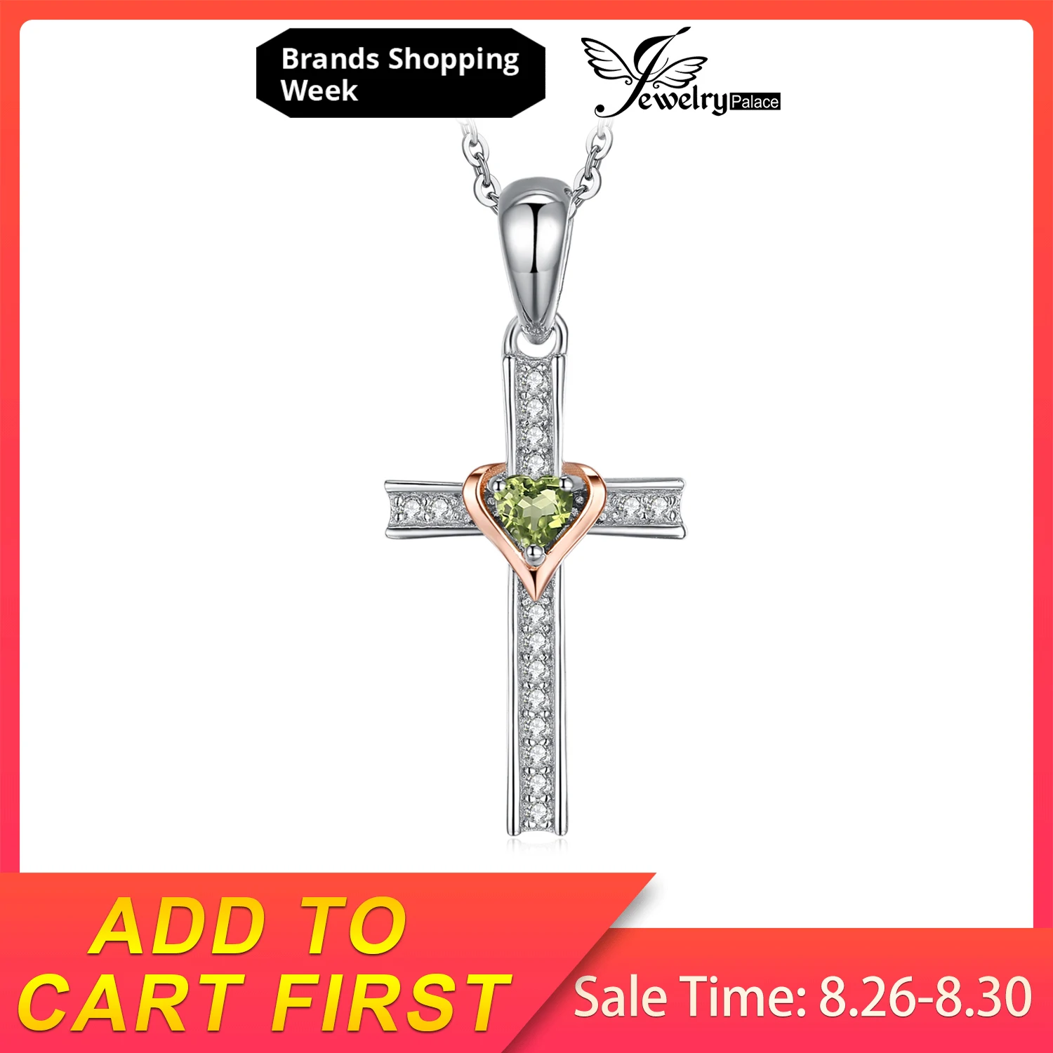 Jewelrypalace Forever Love Бесконечность создано розовыми сапфирами Юбилей обещание кулон