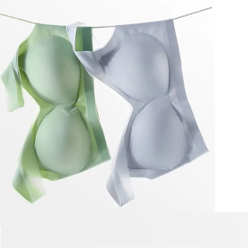 

New Sexy Seamless Strapless Tube Top Women Push Up Bra Chest Wrap Underwear Lingerie With Padded Solid Color Top Invisible Bra