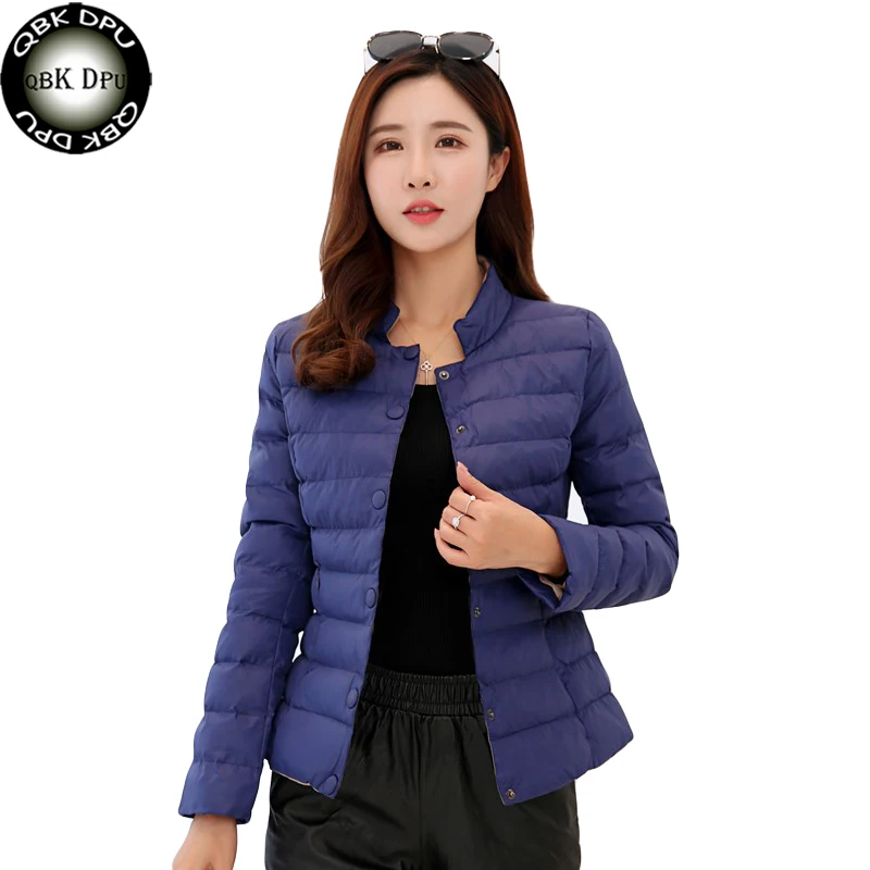 Winter Plus Size Women Jacket Light And Slim Cotton Parka Female Warm Down Coat Solid Color Outerwear Streetwear | Женская одежда