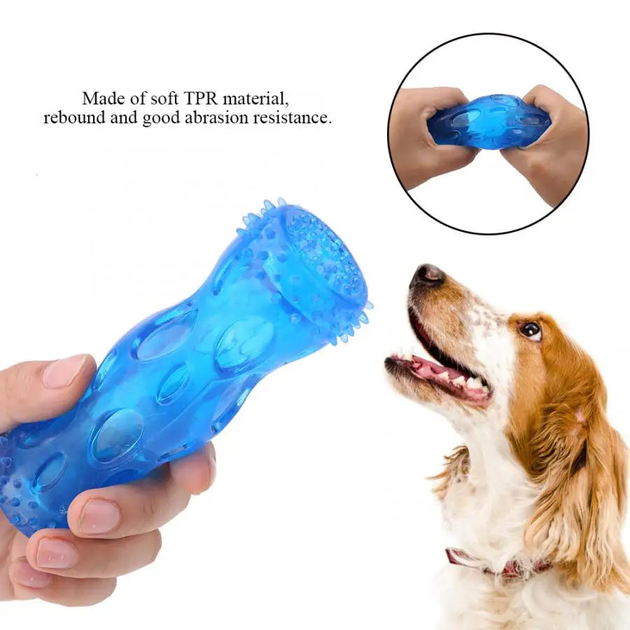 Зубная палочка для собак резиновая удочка устойчивая к укусам веселая игрушка