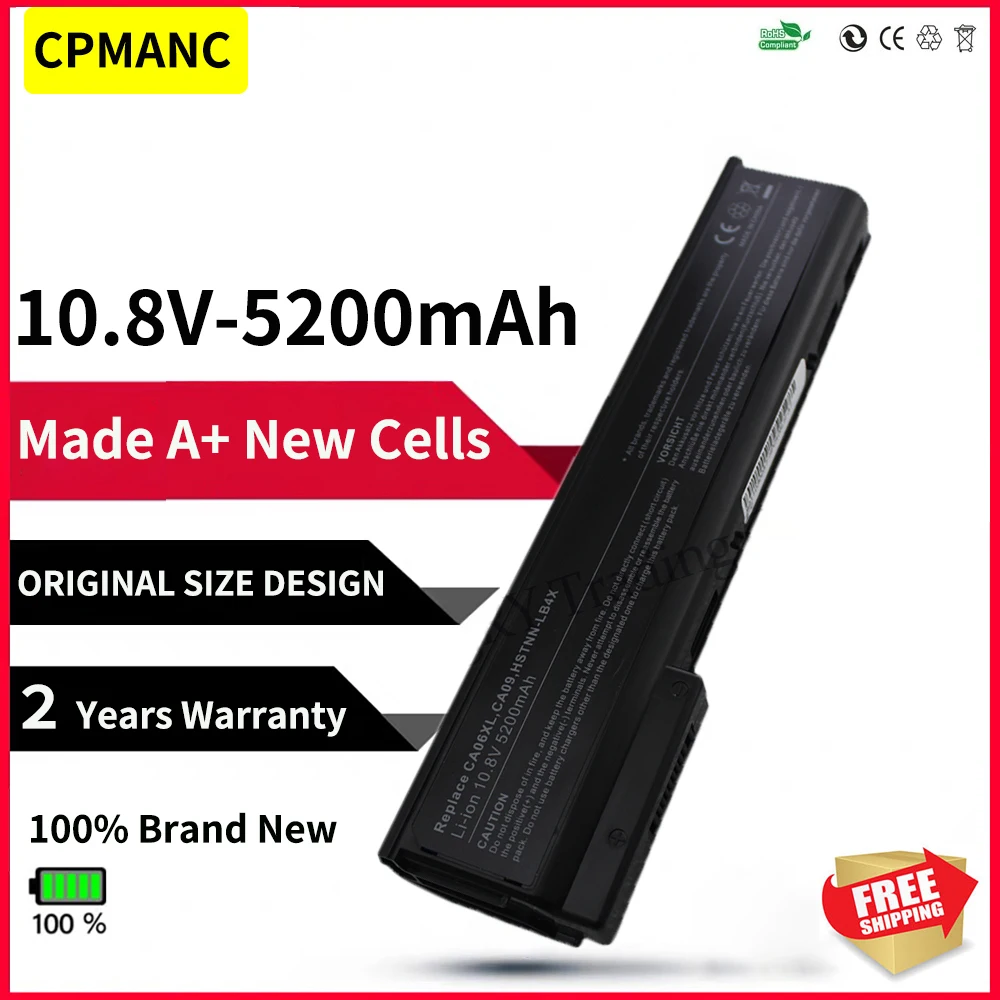Cpmanc 4400mah da Bateria do Portátil para hp Probook 650 640 645 650 655 g1 g0 Ca09 Ca06xl Hstnn-db4y Hstnn-lb4x Hstnn-lb4y Ca06 Baterias p/ laptop