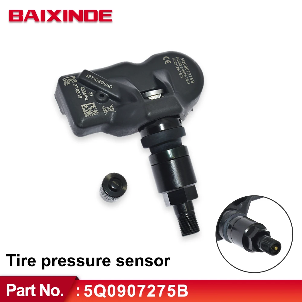

433Mhz TPMS Sensors Tire Pressure Sensor 5Q0907275B 5Q0907275 For Audi A3,A4 Bentley Ferrari VW Lamborghini McLaren Porsche