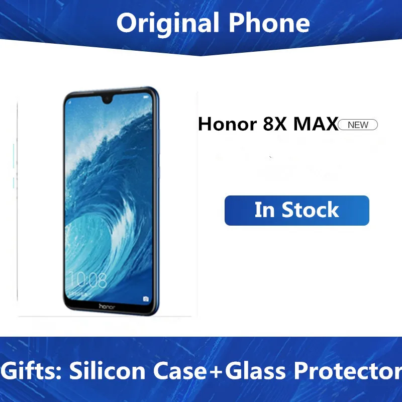 Honor 8X Max смартфон 7,12 дюймов FHD дисплей Snapdragon 636 Android 8,1 16 МП Двойная камера 6 ГБ 128 ГБ отпечаток пальца OTG телефон