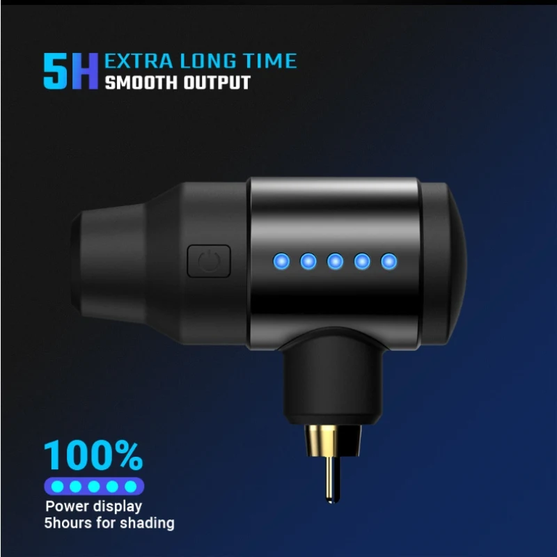 Беспроводной мини-блок питания для тату RCA разъем постоянного тока тату-машинки |