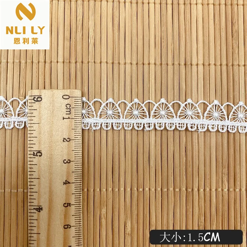 

15 Yards Lace Width 1.5cm Polyester Embroidery Trimming Accessories Lace