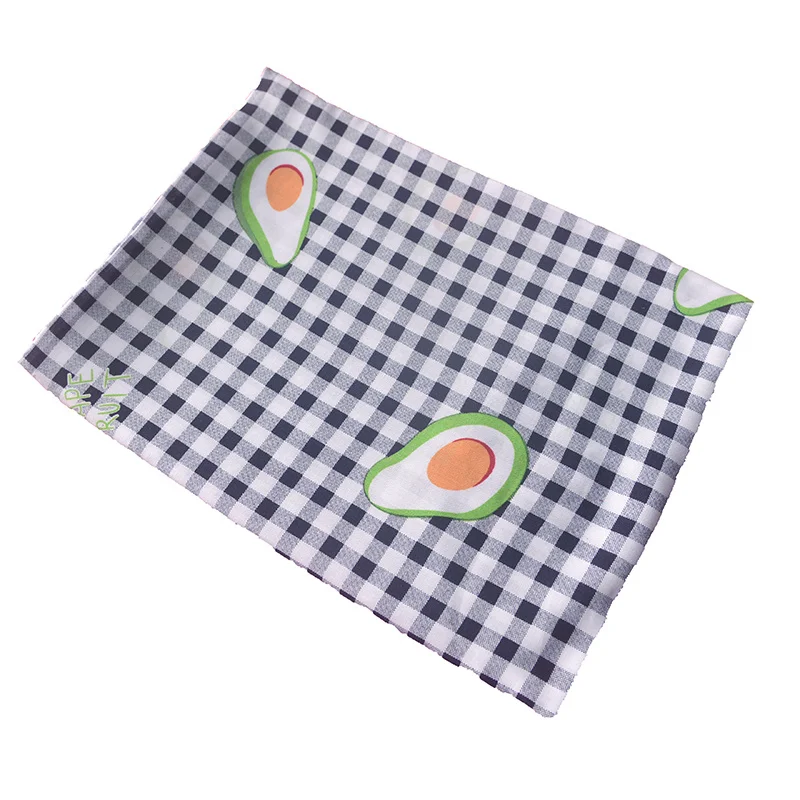 Хлопковая ткань в клетку авокадо ананас цветок кластер платье пижама жилет штаны