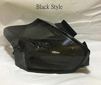 smoke Автомобильный стильный задний светильник для Ford Focus Hatch-задний светильник s- полный светодиодный задний фонарь DRL+ тормоз+ Парк+ сигнальный светильник - Цвет: smoke