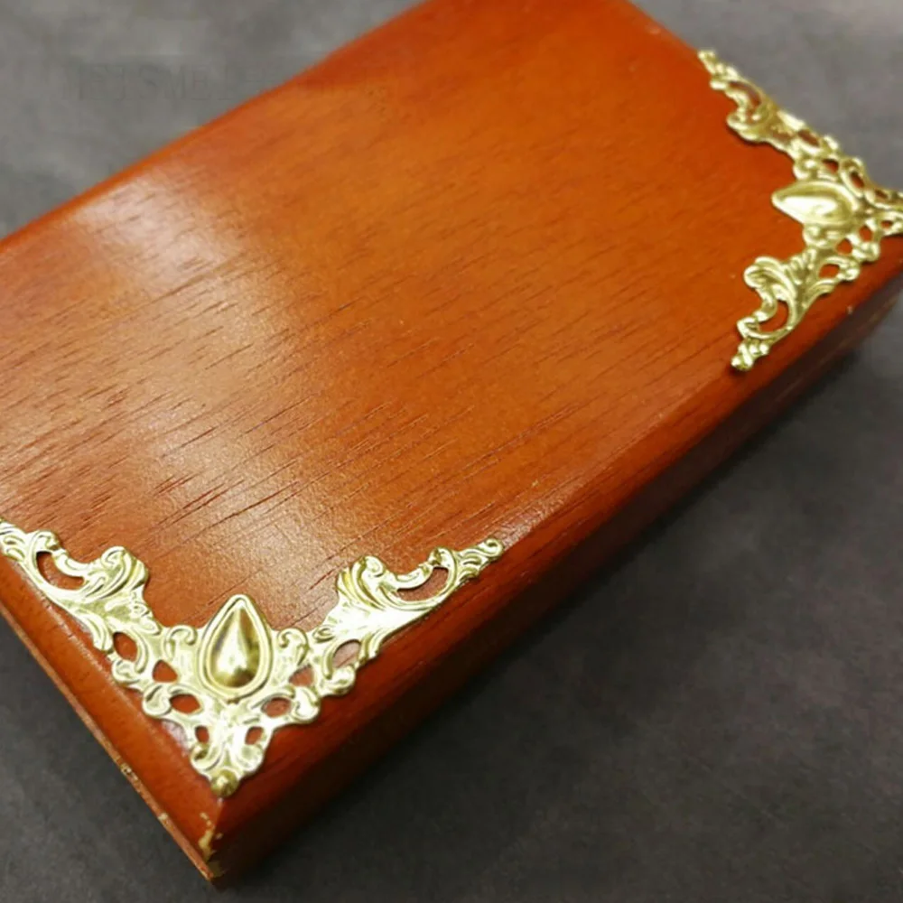 50 шт. золотой железный металлический книжный декоративный протектор для углов